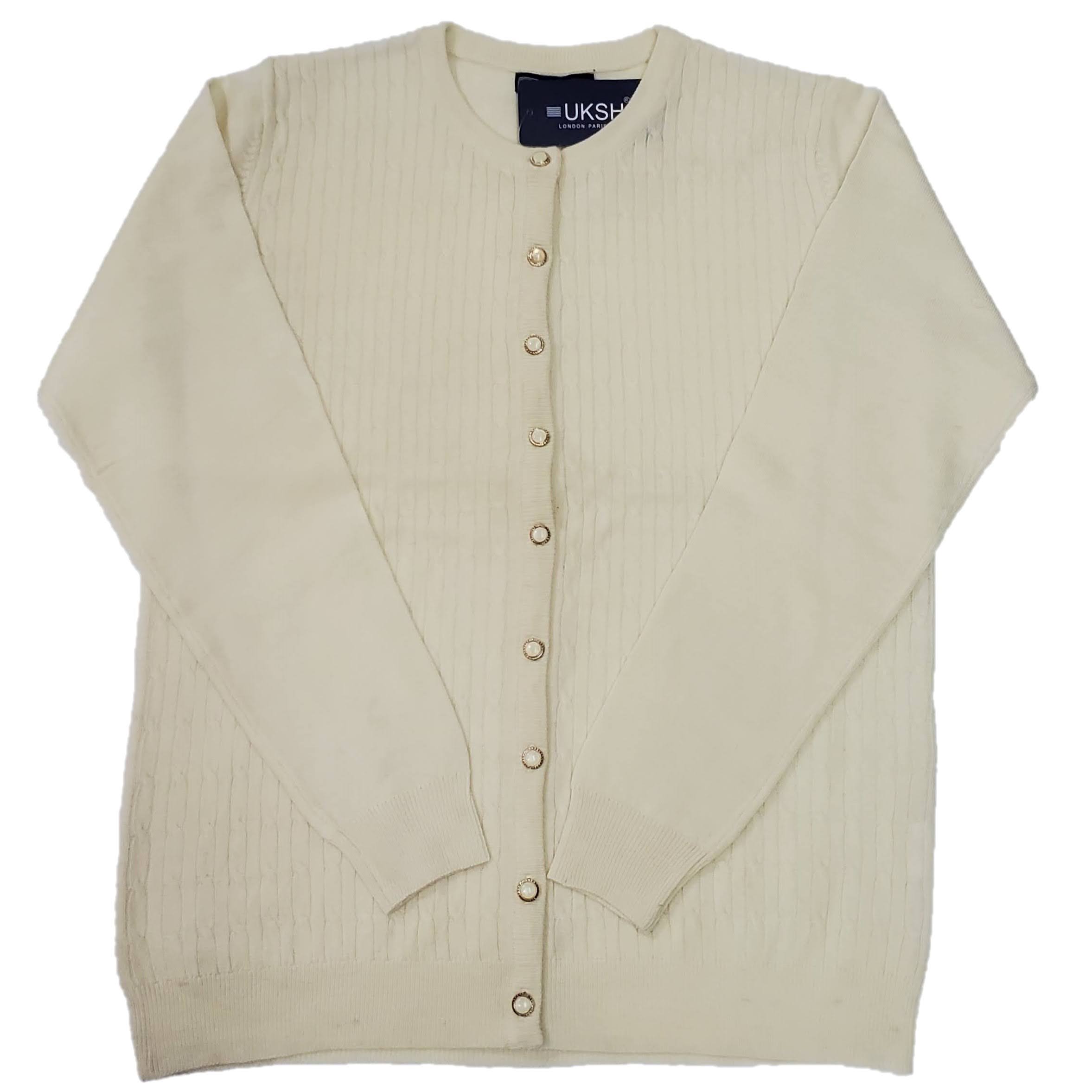 Women's Chunky Knit Cable Cardigan Sweater - Cozy Winter Pullover for Casual Outfits & Layering