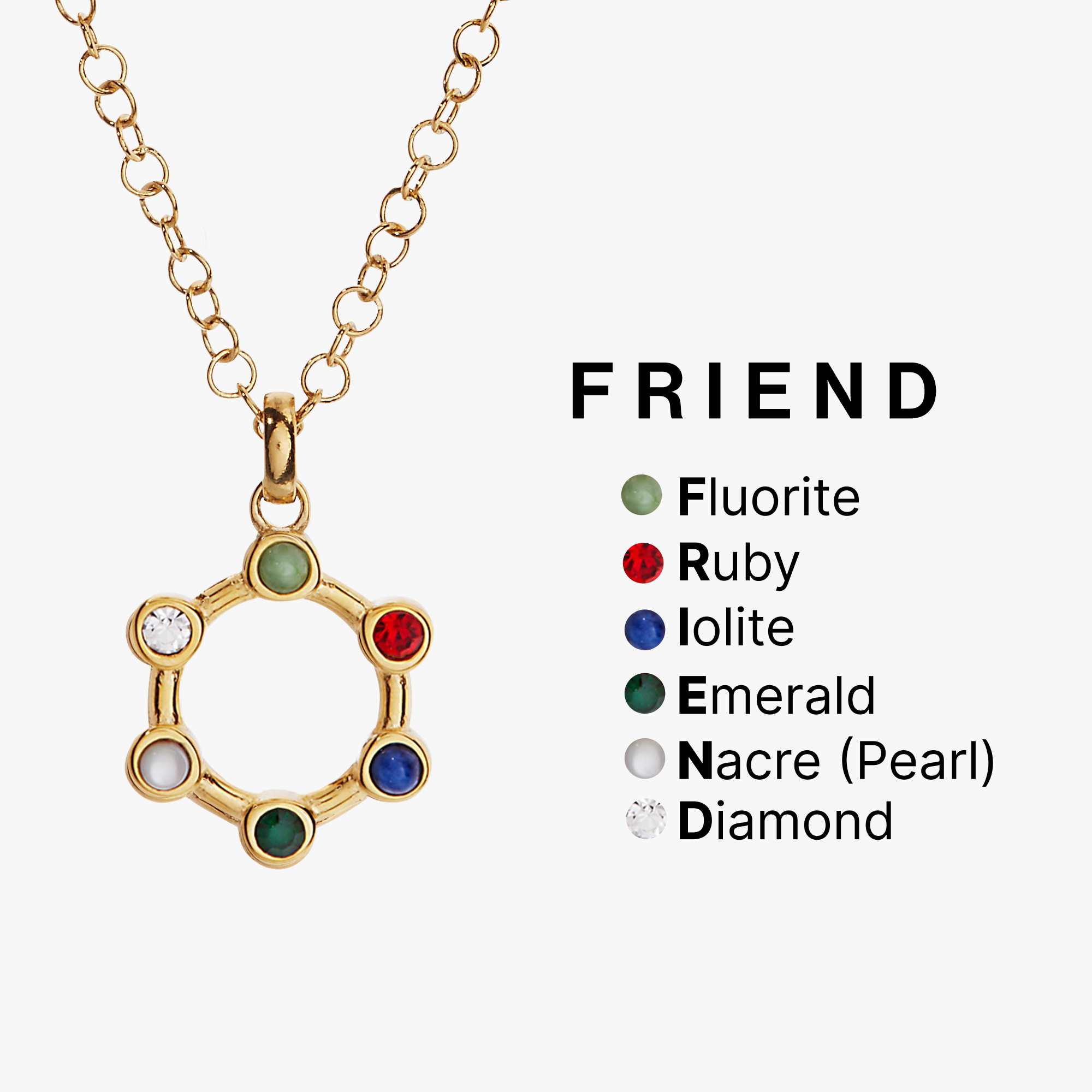 Hidden Message 'Friend' Crystal Necklace - Elegant Friendship Jewelry Gift for Women - Perfect for Birthdays, Anniversaries & Special Occasions