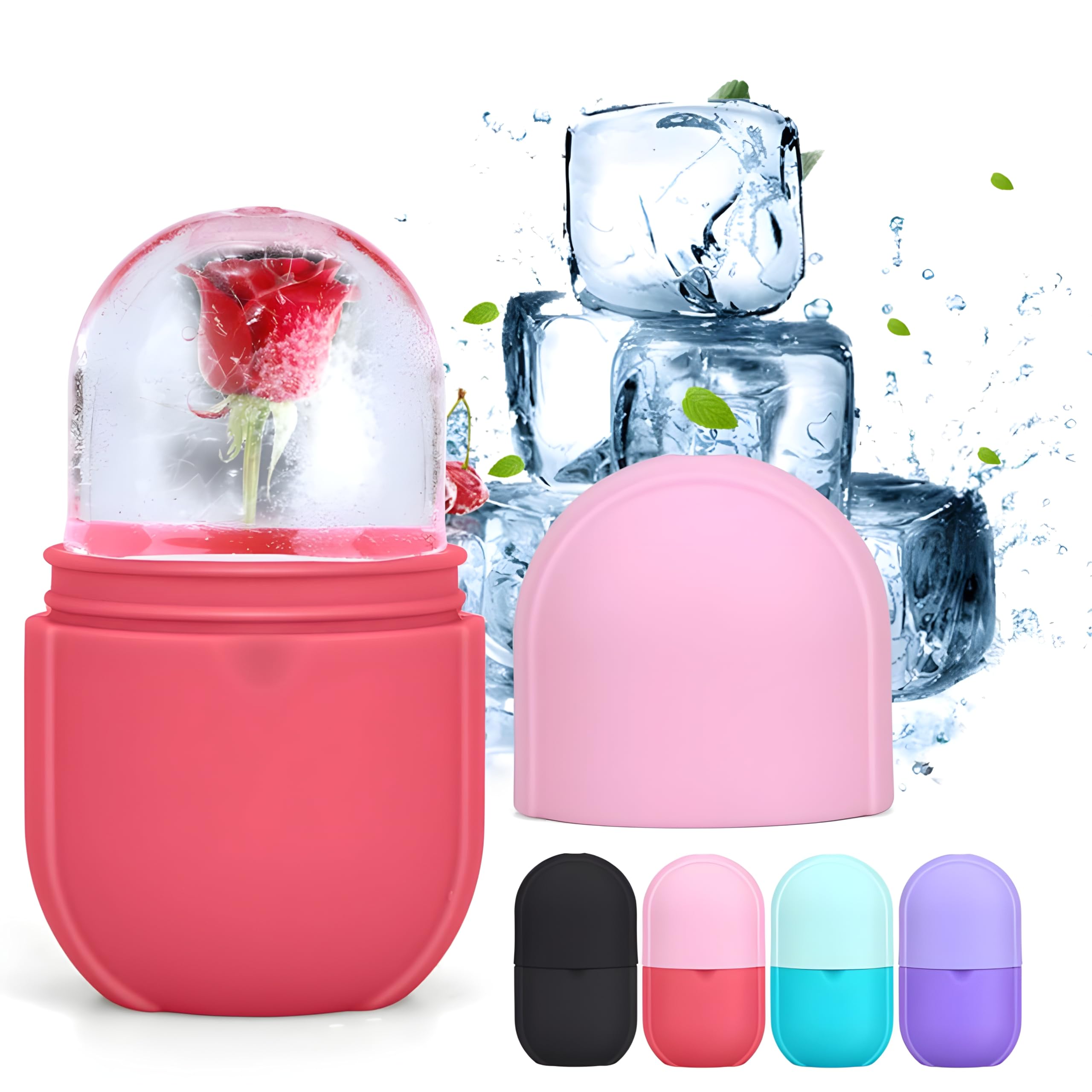 Trendy Ice Roller for Face - Reusable Cooling Face Massager for Women & Men | Reduces Puffiness, Brightens Skin | Perfect for Morning Routine & Post-Workout Recovery