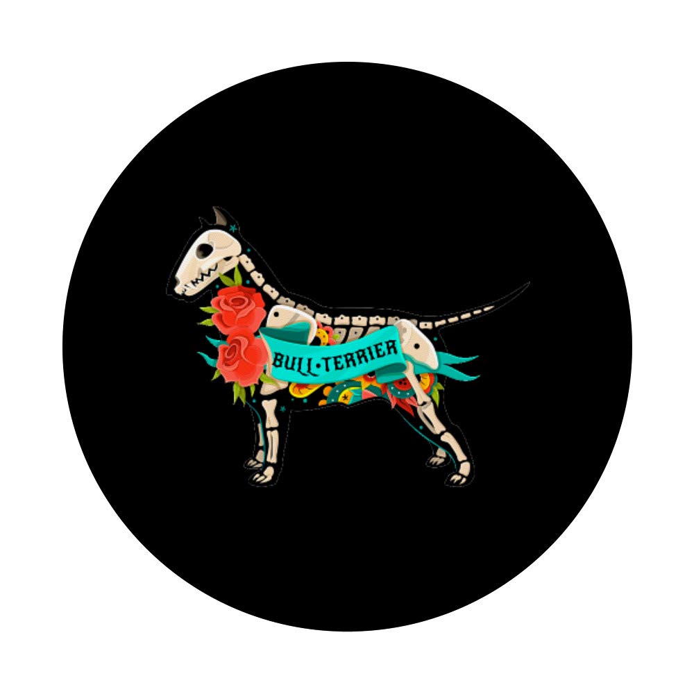 Pitbull Sugar Skull PopGrip - Swappable Phone Grip for Halloween & Cinco De Mayo