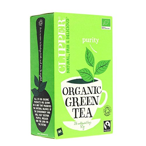 Fairtrade Organic Green Tea Bags - 50 Count (2 Packs of 25) | Eco-Friendly & Chemical-Free | Perfect for Home, Office & Travel