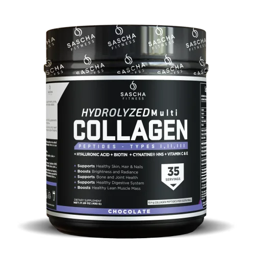 Hydrolyzed Collagen Powder by Sascha Fitness - Premium Collagen Supplement for Skin, Hair & Joint Health - Ideal for Smoothies, Coffee & Post-Workout Recovery