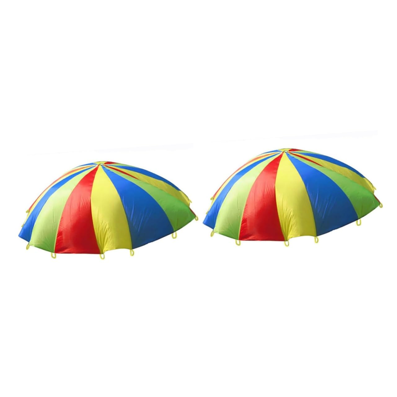 POPETPOP 2-Pack Colorful Parachute Toys for Kids - Outdoor Play, Building Activities, and Group Games - Perfect for Backyard, Park, and School Playground Fun