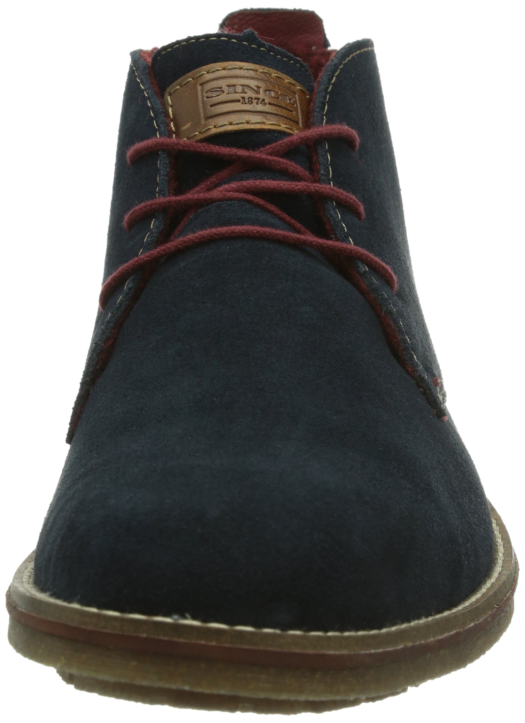 Rieker Men's Blue & Black Leather Lace-Up Boots Size 44 EU (US 10.5) - Comfortable Casual & Work Boots for Walking, Office & Outdoor Activities