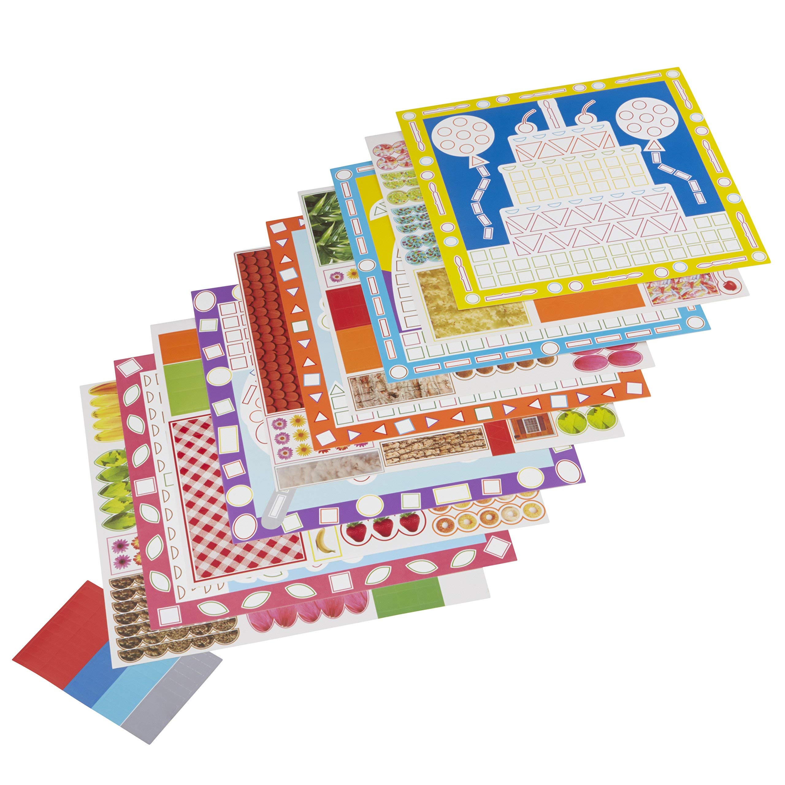 Alex Toys Little Hands Picture Mosaic Kit - 5 Peel & Stick Art Activities with Colorful Stickers for Kids Ages 3+ | Mess-Free Toddler Crafts for Home, Preschool & Birthday Parties