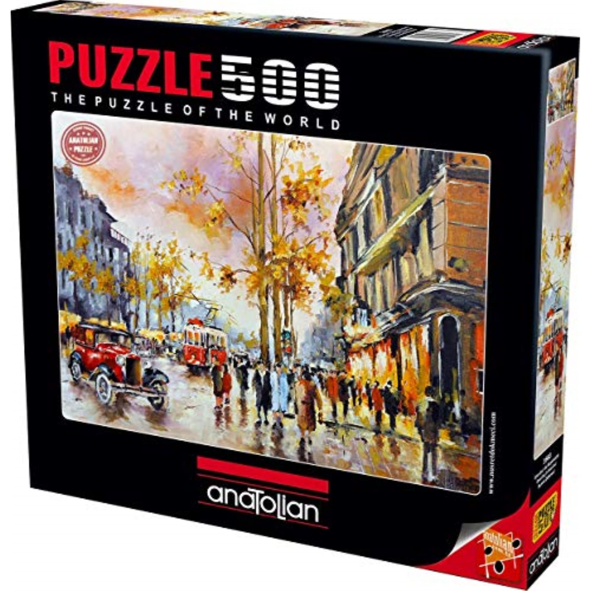 500 Piece Jigsaw Puzzle - Evening in Istanbul Anatolian Puzzle #3563 | Challenging Adult Puzzle for Relaxation & Stress Relief | Perfect for Family Game Night & Home Decor