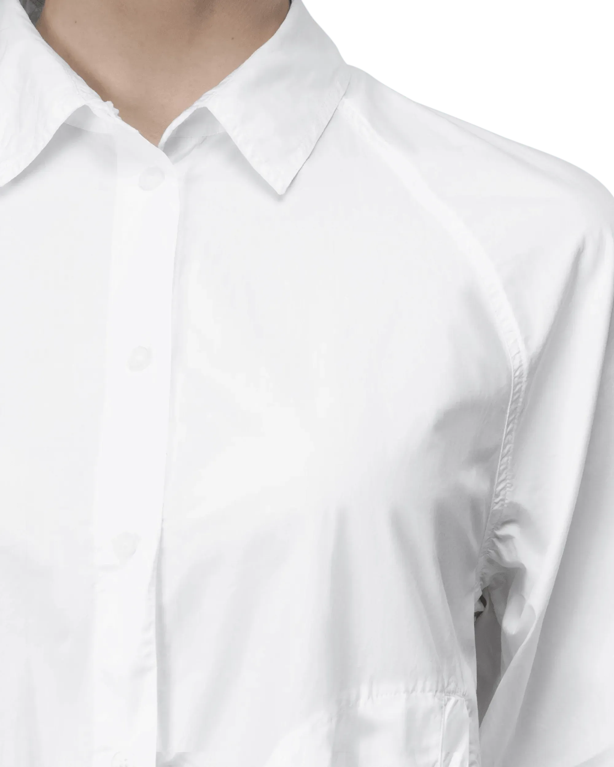Stylish Women's Poplin Button-Up Tunic Top - Casual & Office Wear - Perfect for Summer Outfits, Work Attire & Weekend Brunch