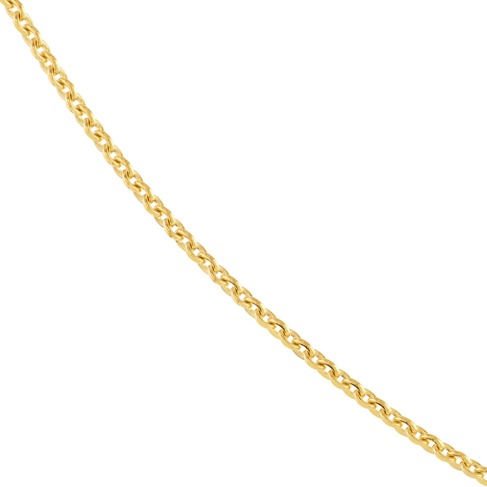 14K Gold Cable Chain Necklace 18 Inch - Dainty Layering Necklace for Women, Perfect for Everyday Wear, Gift Giving & Special Occasions