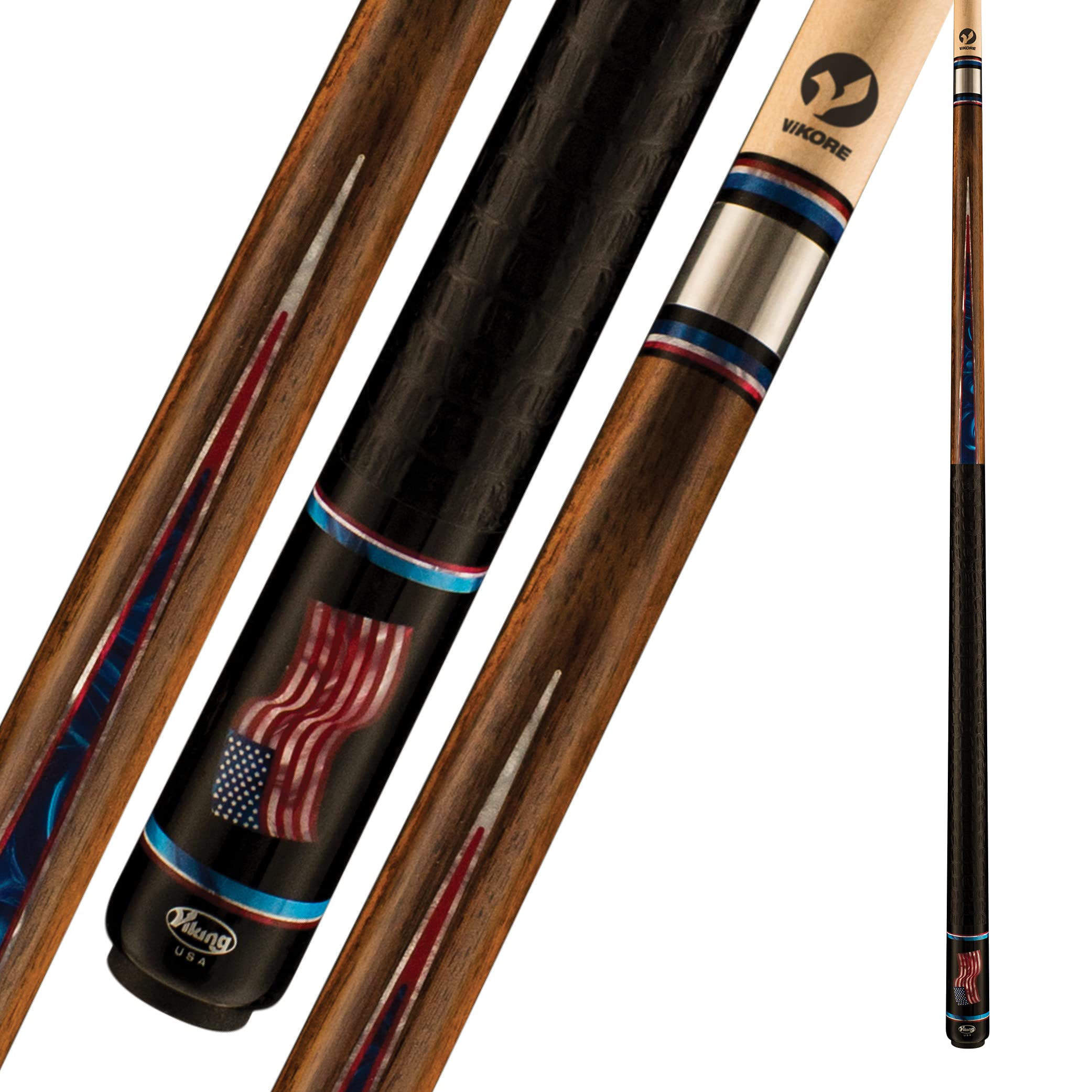 Viking 2-Piece 58-Inch Pool Cue Stick - Professional Billiard Cue for Men & Women - Perfect for Home Bars, Game Rooms & Pool Halls