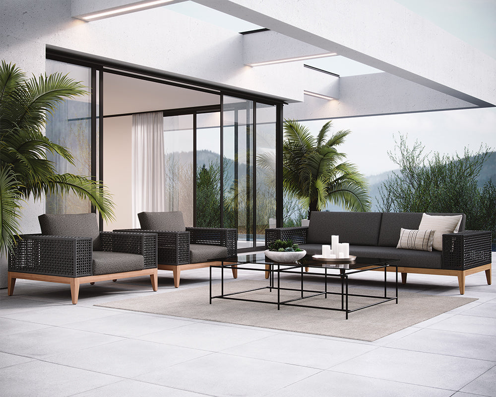 Bellagio Modern Rectangular Coffee Table - Stylish Living Room Furniture for Home Decor & Entertainment Spaces