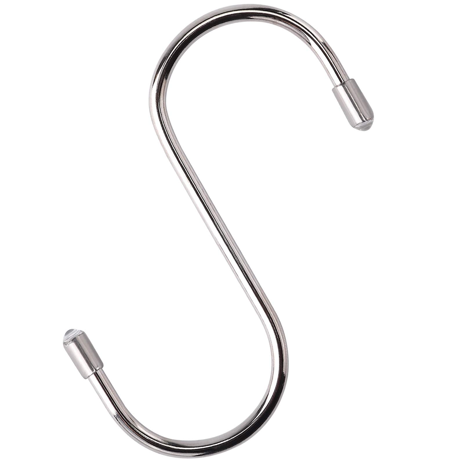 20 Pack Heavy Duty Stainless Steel S Hooks for Hanging Plants, Clothes & Kitchen - Large Durable S-Shaped Hooks for Closet, Wall & Outdoor Use - Perfect for Home Organization & Decoration