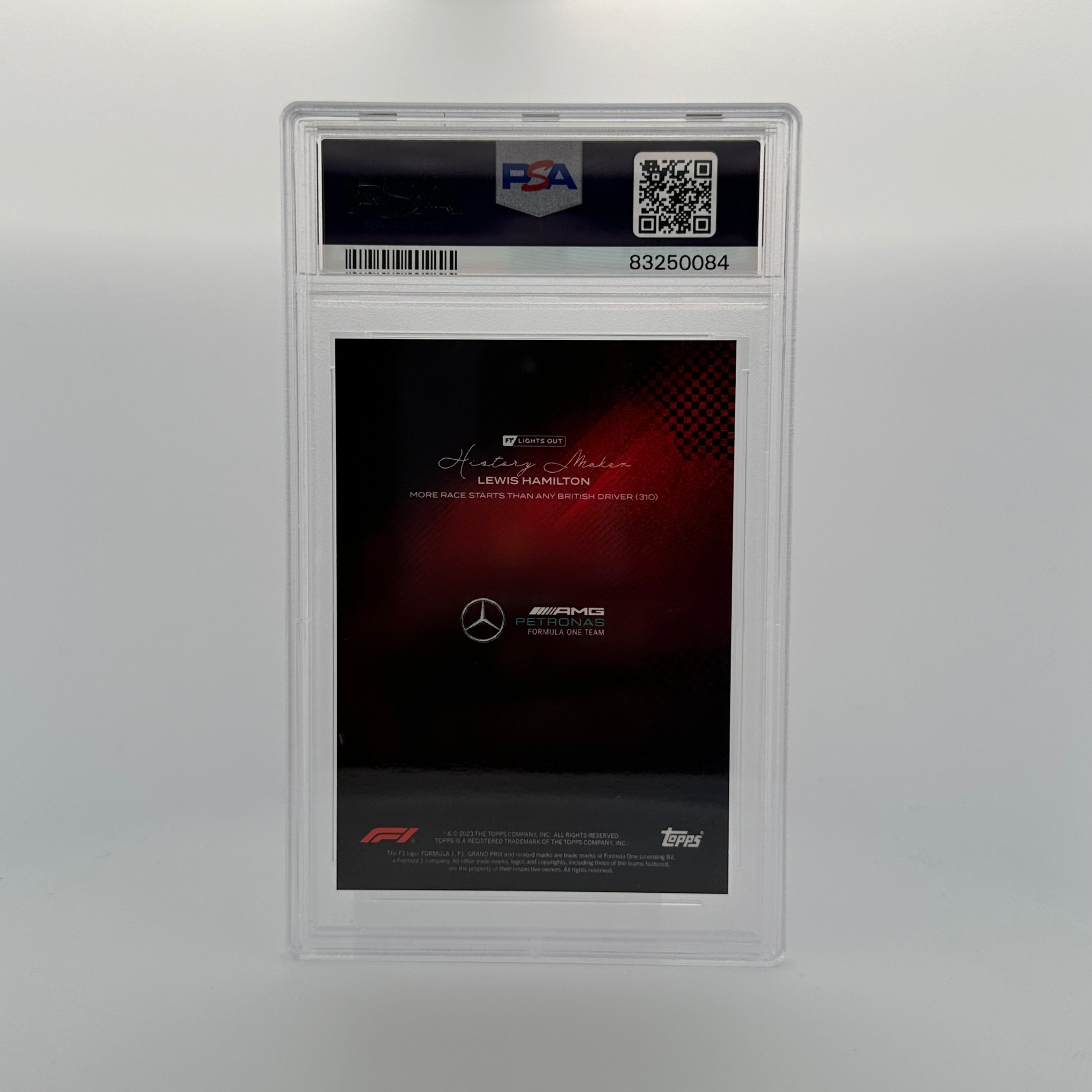PSA 10 Graded 2005 Lewis Hamilton History Maker Red - Rare F1 Racing Collectible for Sports Memorabilia Display & Investment