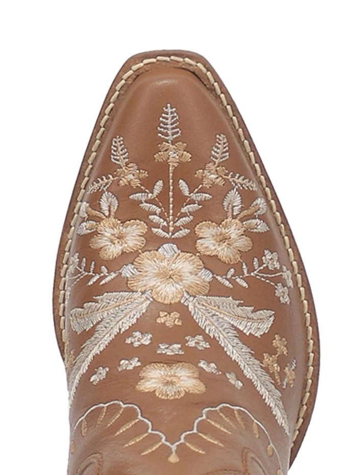 Dingo DI748 Women's Primrose Ankle Western Bootie Brown Cowboy Boots - Comfortable & Stylish for Country Dancing, Rodeo & Casual Outfits