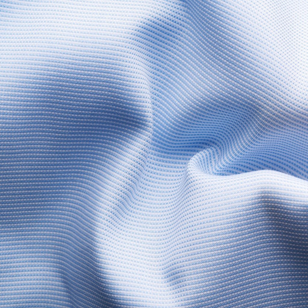 ETON Men's Semi-Solid Twill Dress Shirt - Single Cuff, Contemporary Fit, Light Blue | Business Casual & Formal Office Wear