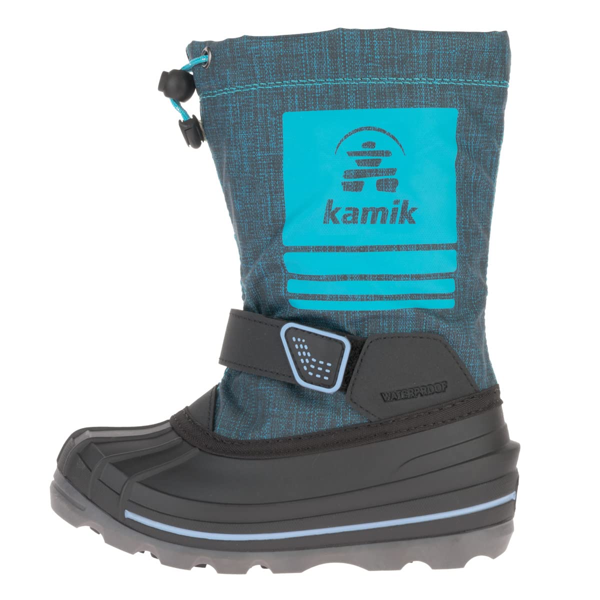 Kamik Girls' Shockwave Winter Boots for Kids - Waterproof Snow Boots for Toddlers & Big Kids - Warm & Comfortable for Outdoor Play, Snowy Days & Winter Adventures