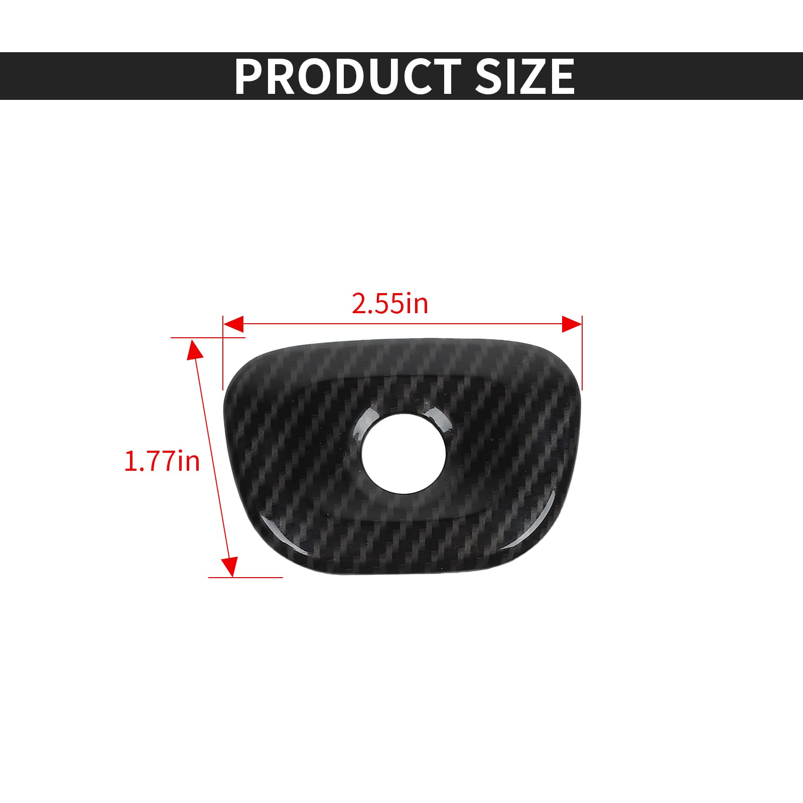 JWWY Dodge Charger Tailgate Camera Trim - Carbon Fiber Replacement for Dodge Charger 2015-2025 Models | Rear View Enhancement & Style Upgrade for Parking & Safety
