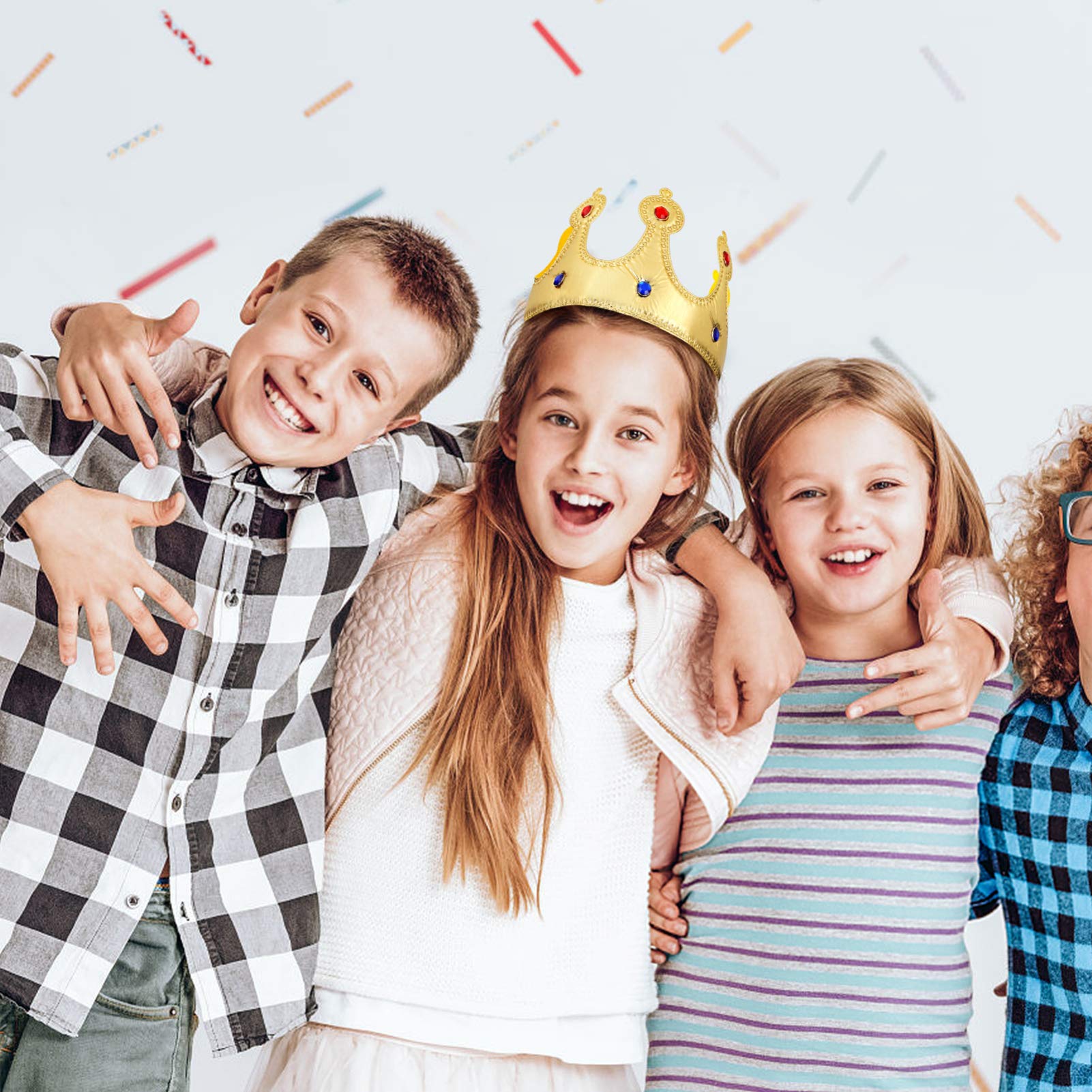 1pc Birthday King Crown for Kids - Adjustable Party Crown Hat for Boys & Girls - Perfect for Birthday Parties, Celebrations & Photo Props