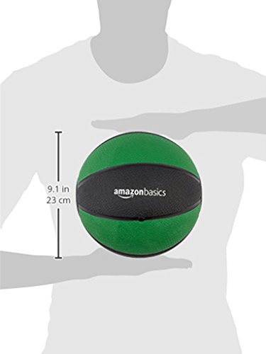 Amazon Basics Weighted Medicine Ball - 4-30 lbs for Strength Training, CrossFit, Yoga & Home Gym Workouts | Durable Rubber Coating for Indoor & Outdoor Fitness
