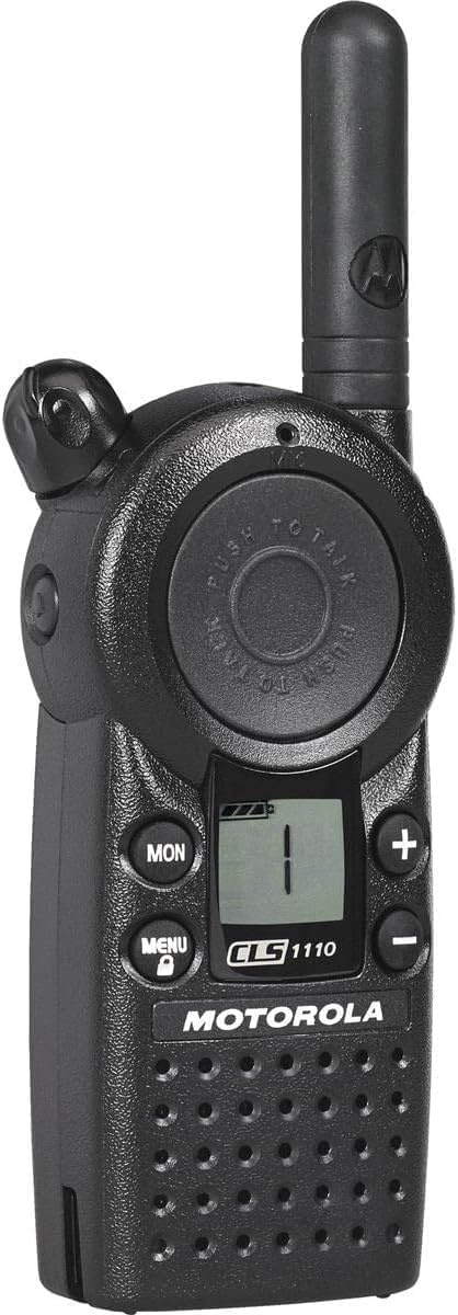 Motorola CLS1110 UHF Two-Way Radios Walkie Talkies - 3 Pack for Outdoor Adventures, Construction Sites & Event Coordination