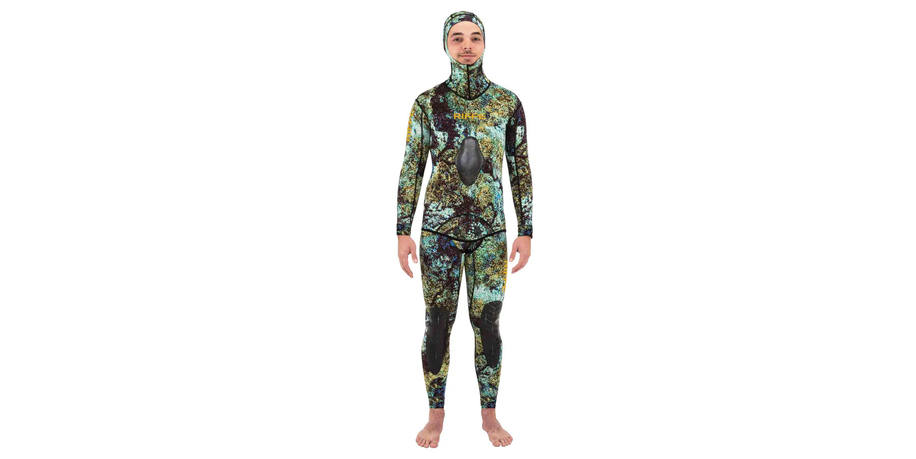 Riffe DIGI TEK Camo 2mm Double Lined Men's Wetsuit for Scuba Diving, Spearfishing & Water Sports | Premium Neoprene Comfort & Durability