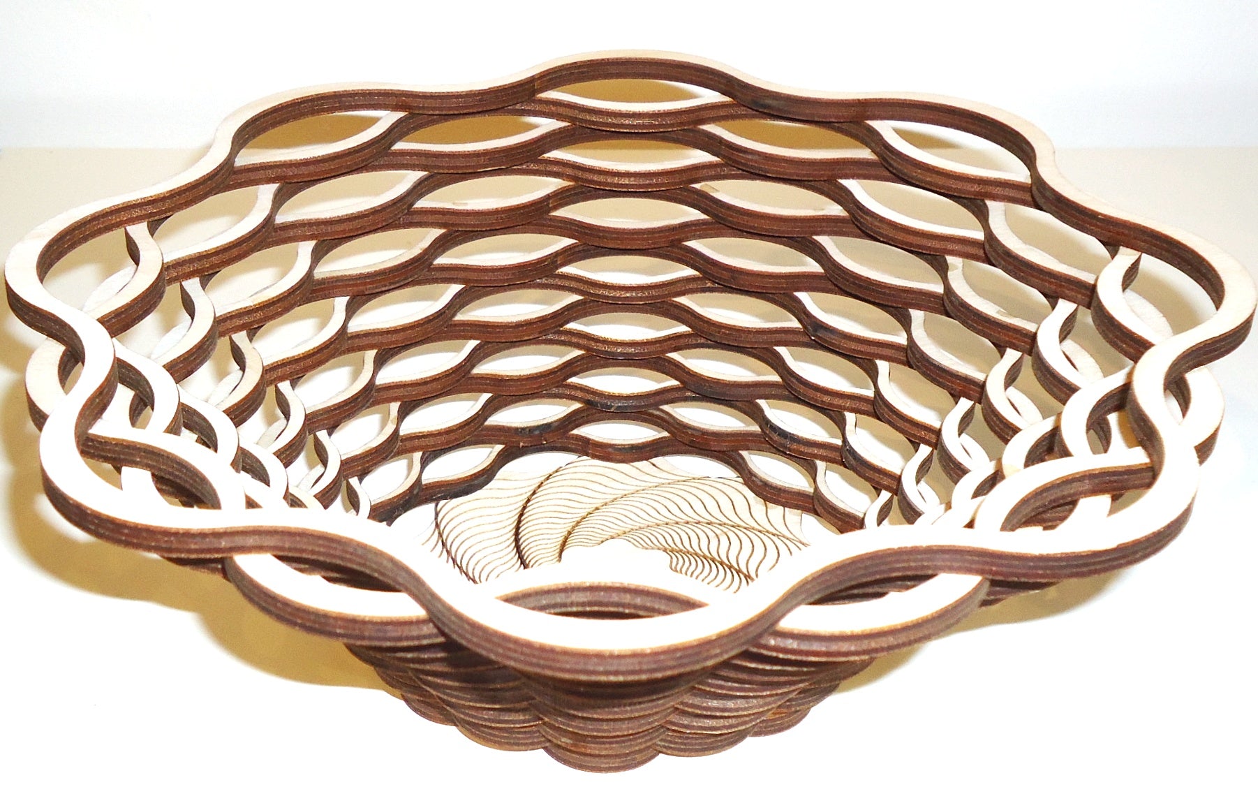 Baltic by Design 9 Bowl Basket - Handwoven Natural Fiber Storage Basket for Kitchen, Bathroom & Home Organization - Perfect for Fruits, Vegetables, and Decorative Display