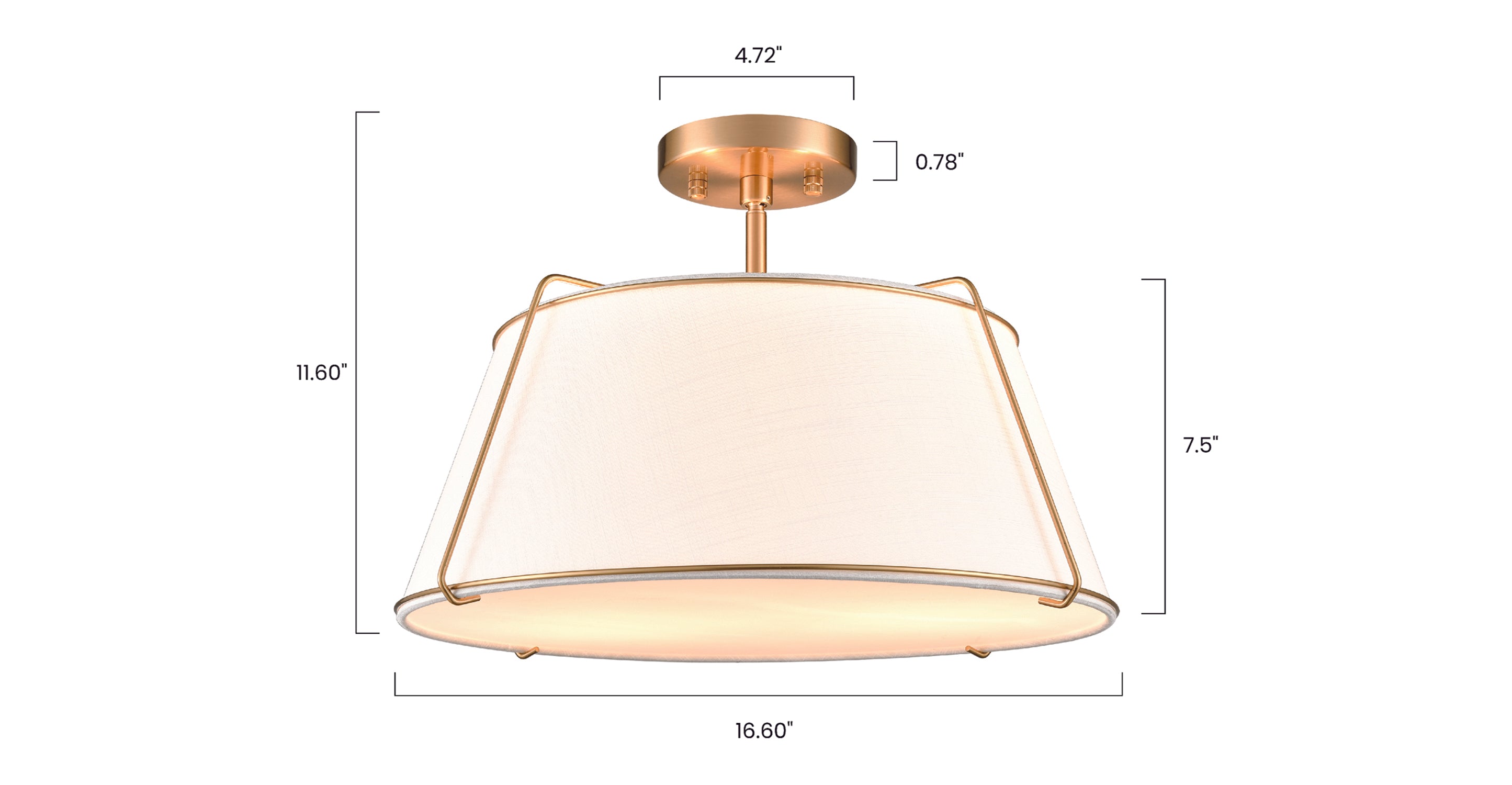 Modern Lise Ceiling Light Fixture - Energy Efficient LED Flush Mount for Bedroom, Living Room & Kitchen - Dimmable Indoor Lighting with Easy Installation