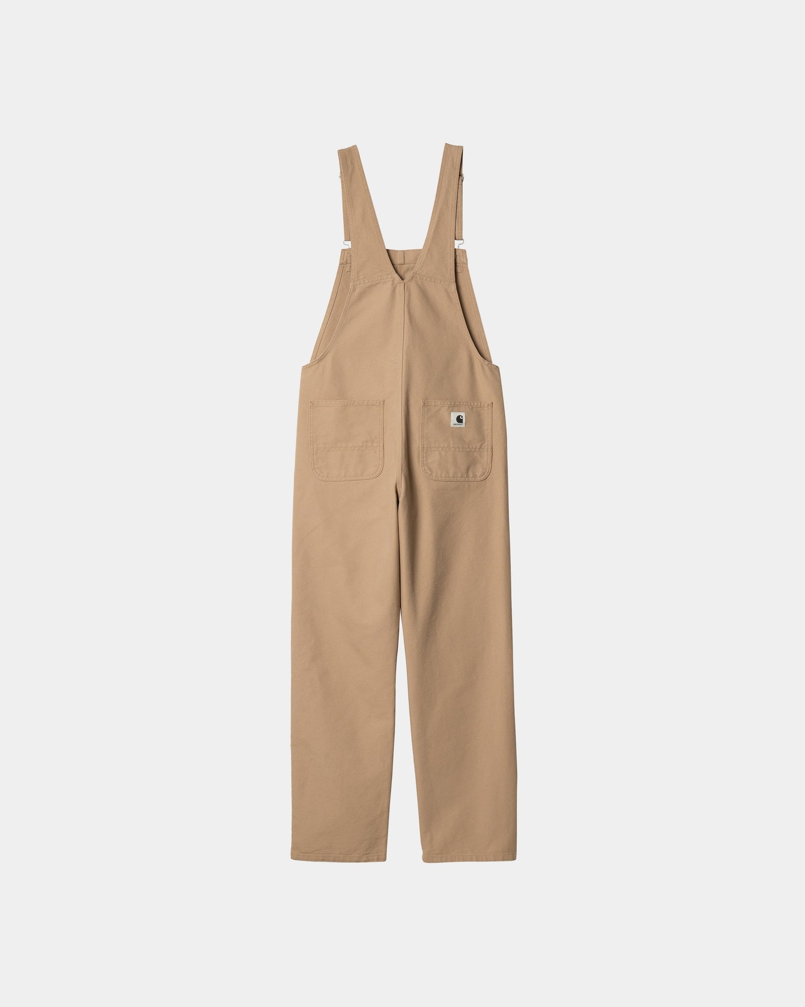 Women's Bib Overalls Straight Leg Denim Jumpsuit - Dusty Hamilton Brown for Casual Wear, Work & Outdoor Activities