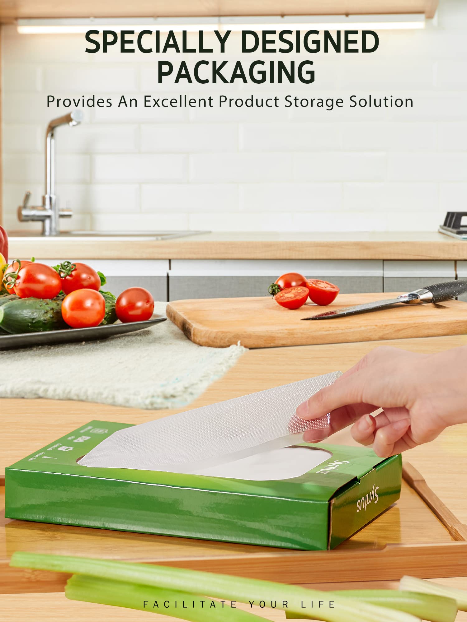 100 Count Heavy Duty Vacuum Sealer Bags 11x16 Inch - BPA Free Commercial Grade Precut Food Storage Bags for Seal a Meal, Sous Vide, Meal Prep & Long-Term Food Preservation | Ideal for Freezer, Pantry Organization & Kitchen Storage