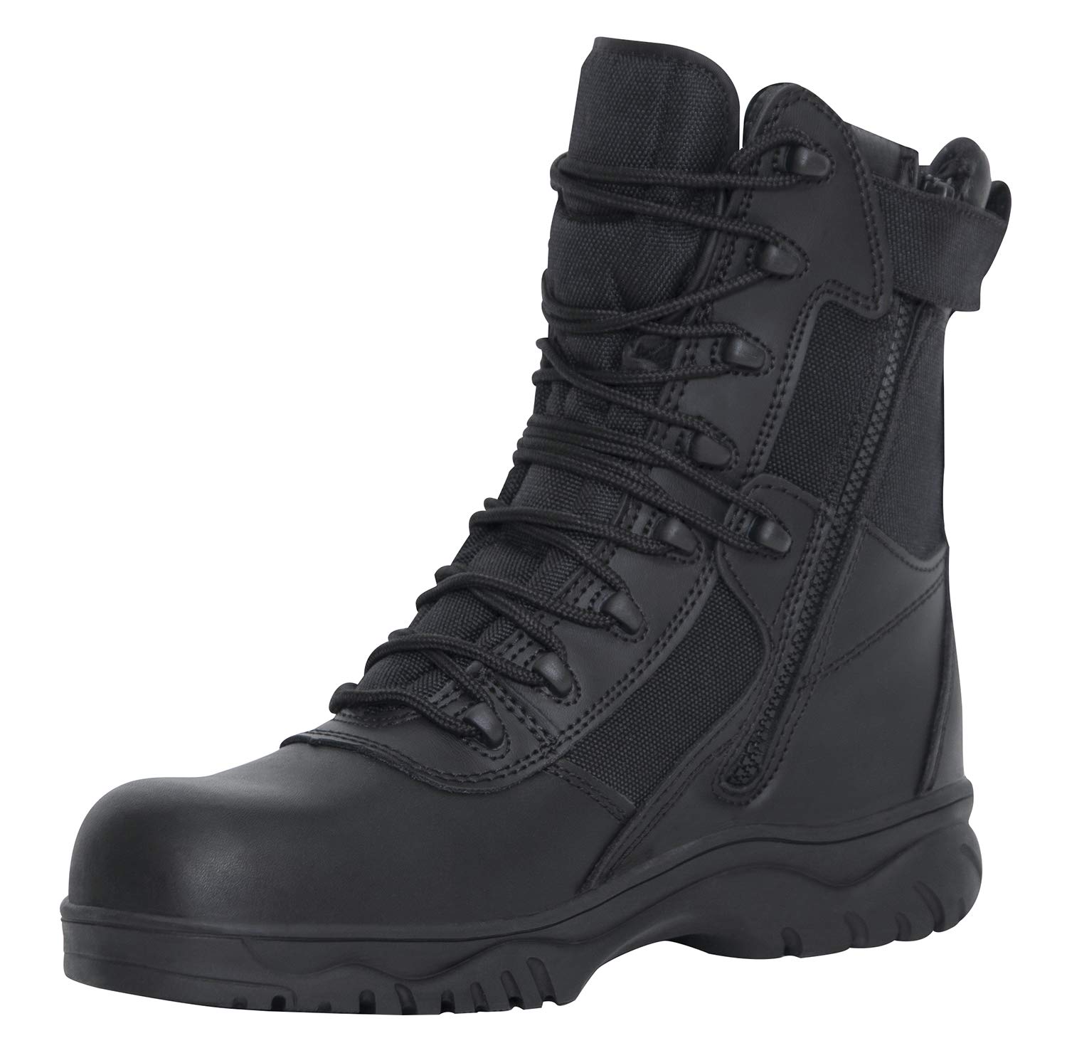 Rothco Side Zip Composite Forced Entry Tactical Boots - Military & Law Enforcement Duty Footwear for Outdoor, Hiking & Tactical Operations