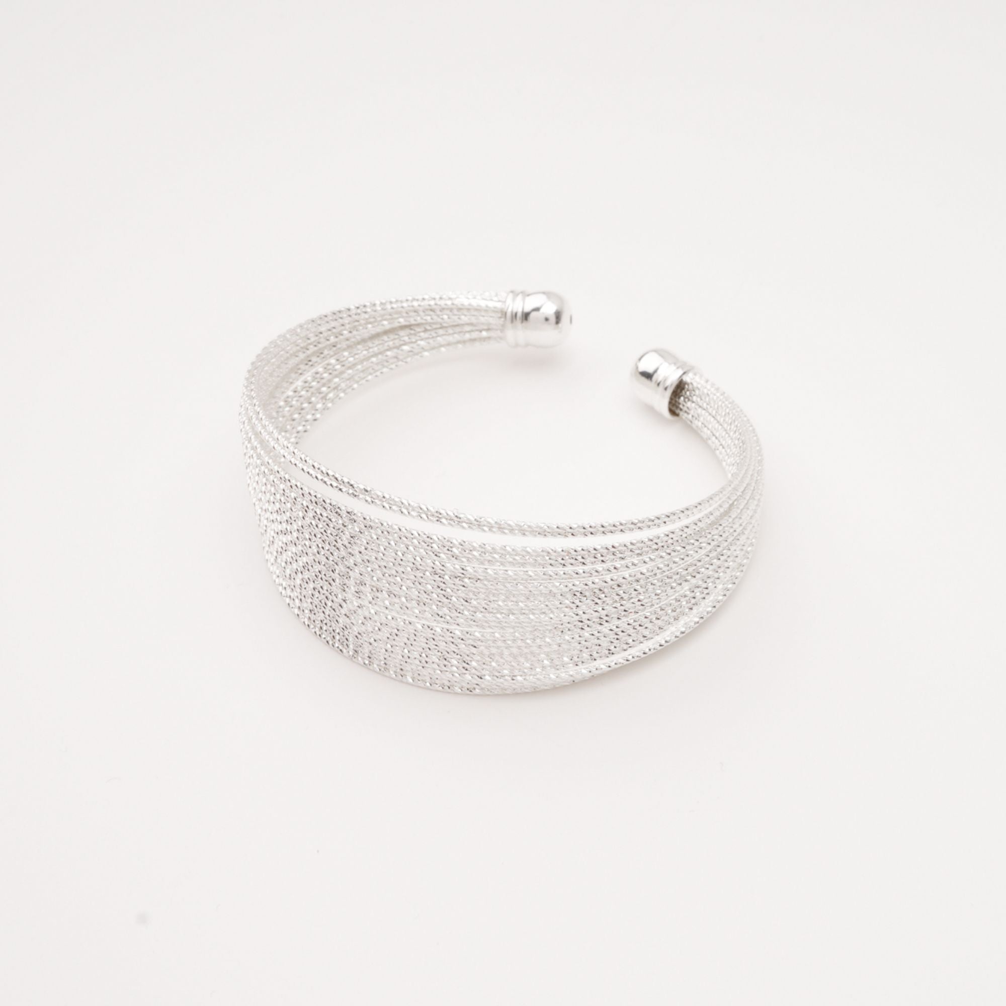 Angelique Multi Band Open Cuff Bracelet - Elegant Adjustable Bangle for Women, Perfect for Parties, Weddings & Everyday Wear