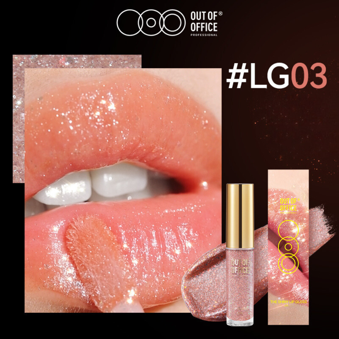 OUT OF OFFICE Sparkling Lip Gloss - Shimmering Hydrating Lip Gloss for Women, Vegan & Cruelty-Free - Perfect for Parties, Date Nights & Everyday Wear