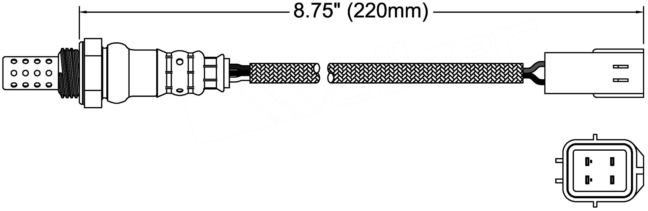 ACDelco Professional 213-2889 Heated Oxygen Sensor - Replacement O2 Sensor for GM Vehicles | Improves Fuel Efficiency & Engine Performance | Perfect for Chevy, Buick, Cadillac Models
