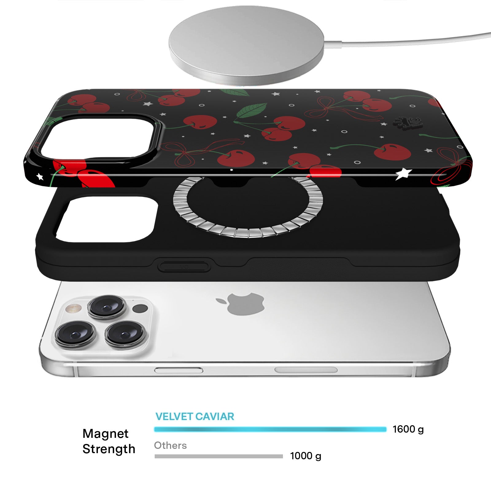 Premium Cherry On Top iPhone Case - Cute & Durable Phone Cover for iPhone [Model] - Perfect for Everyday Use, Travel & Gifting