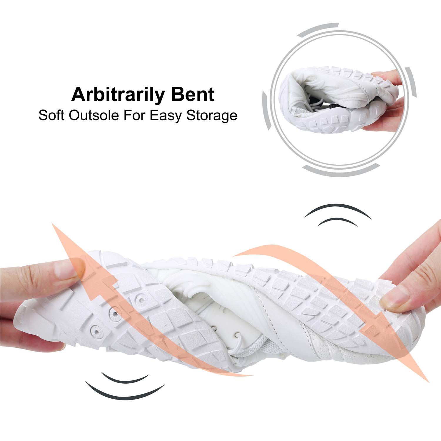 JOINFREE Water Shoes for Women & Men - Quick-Dry Aqua Socks, Barefoot Beach Swim Shoes for Outdoor Sports, Pool, Surfing & Water Activities