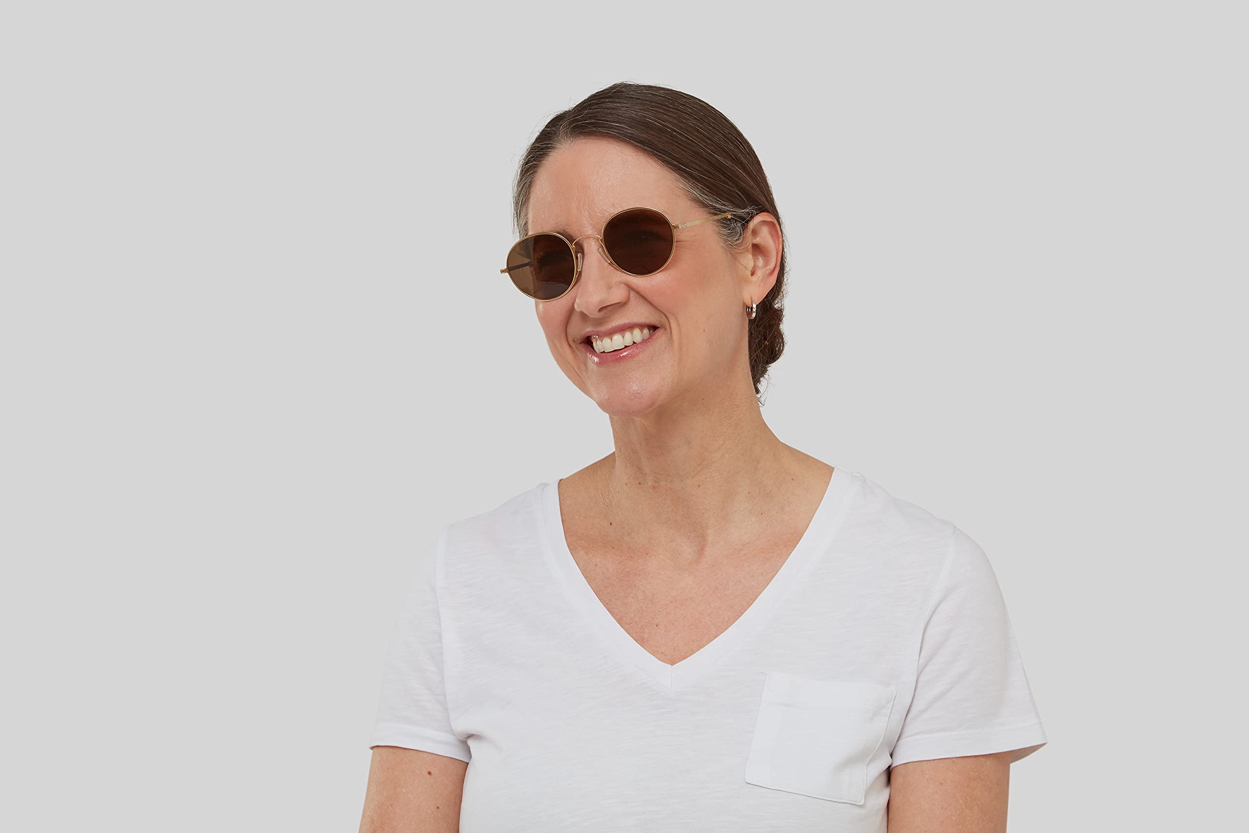 ThinOptics Milano Aluminum Case with Round Sunglasses - Stylish & Durable Eyewear for Outdoor Activities, Travel, and Everyday Use