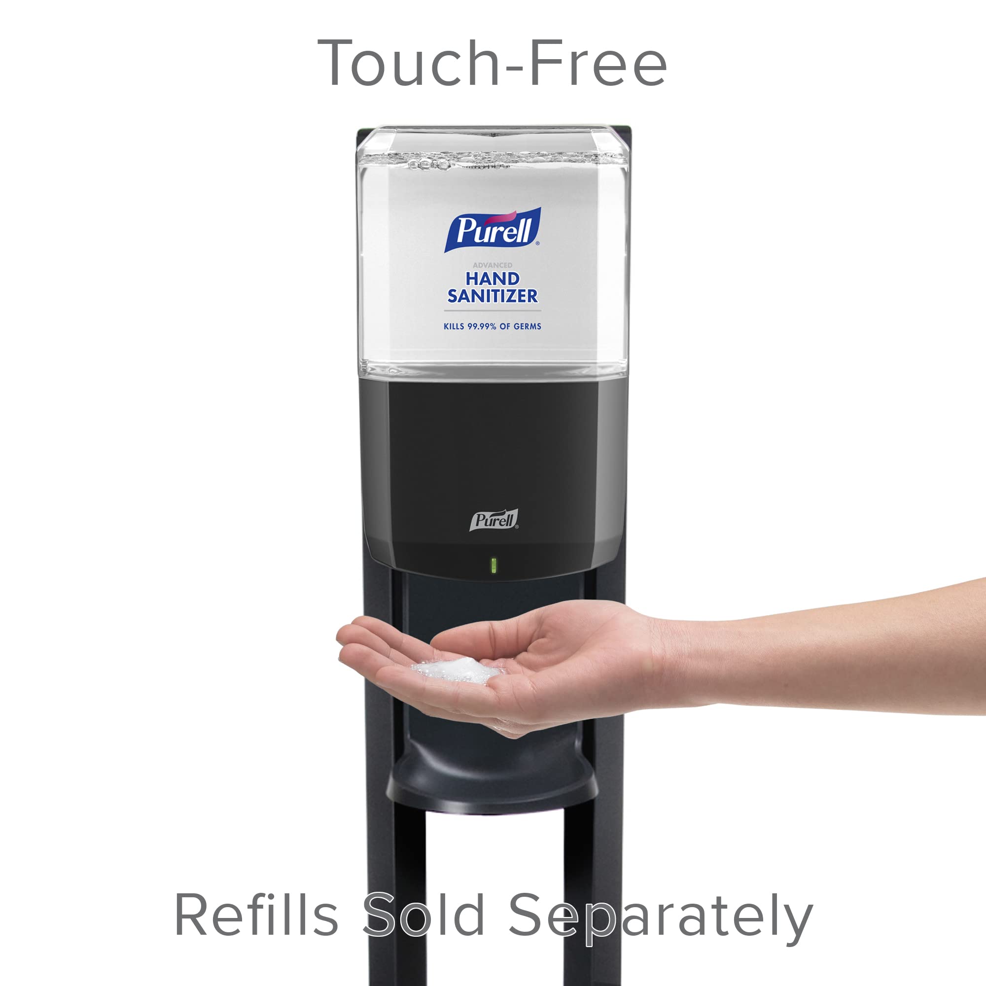 PURELL ES8 Automatic Hand Sanitizer Dispenser with Floor Stand - Graphite (Pack of 1) | Touch-Free Sanitizing for Hospitals, Offices & Public Spaces