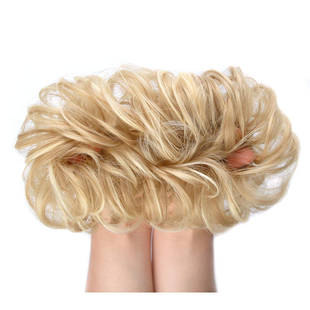 Curly Synthetic Messy Hair Bun Hair Scrunchies Extension - Perfect for Messy Bun Hairstyles, Ponytail Accessories & Everyday Hair Styling