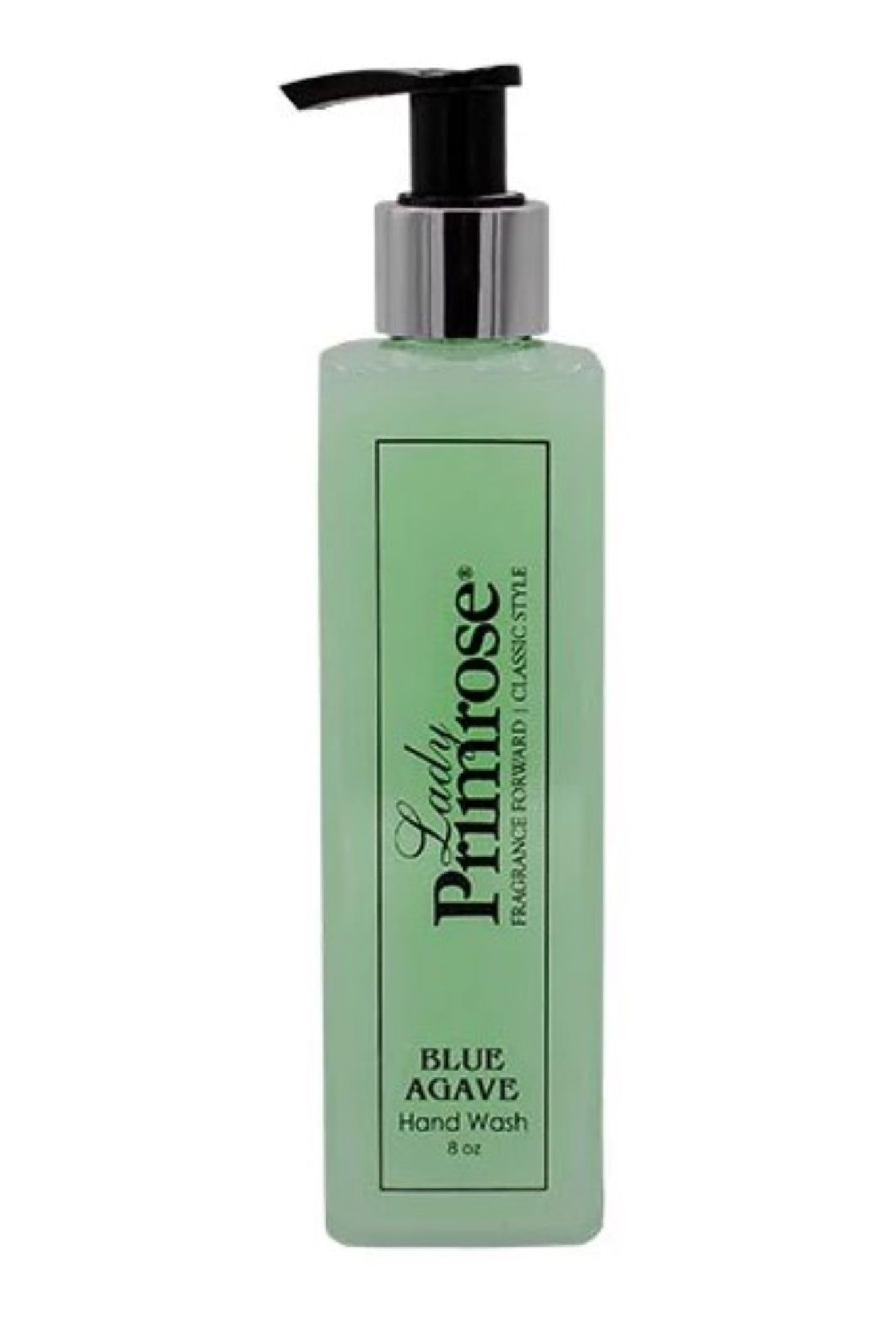 Lady Primrose Blue Agave Hand Wash - 8 fl oz Natural Moisturizing Liquid Soap with Vitamin E | Refreshing Scent for Bathroom, Kitchen & Guest Washroom