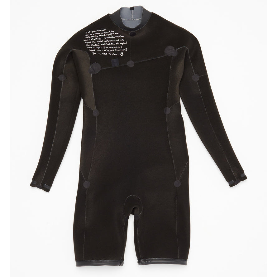 Volcom Modulator 2mm Big Boys Chest Zip Long Sleeve Springsuit Wetsuit - Charcoal for Surfing, Swimming & Water Sports