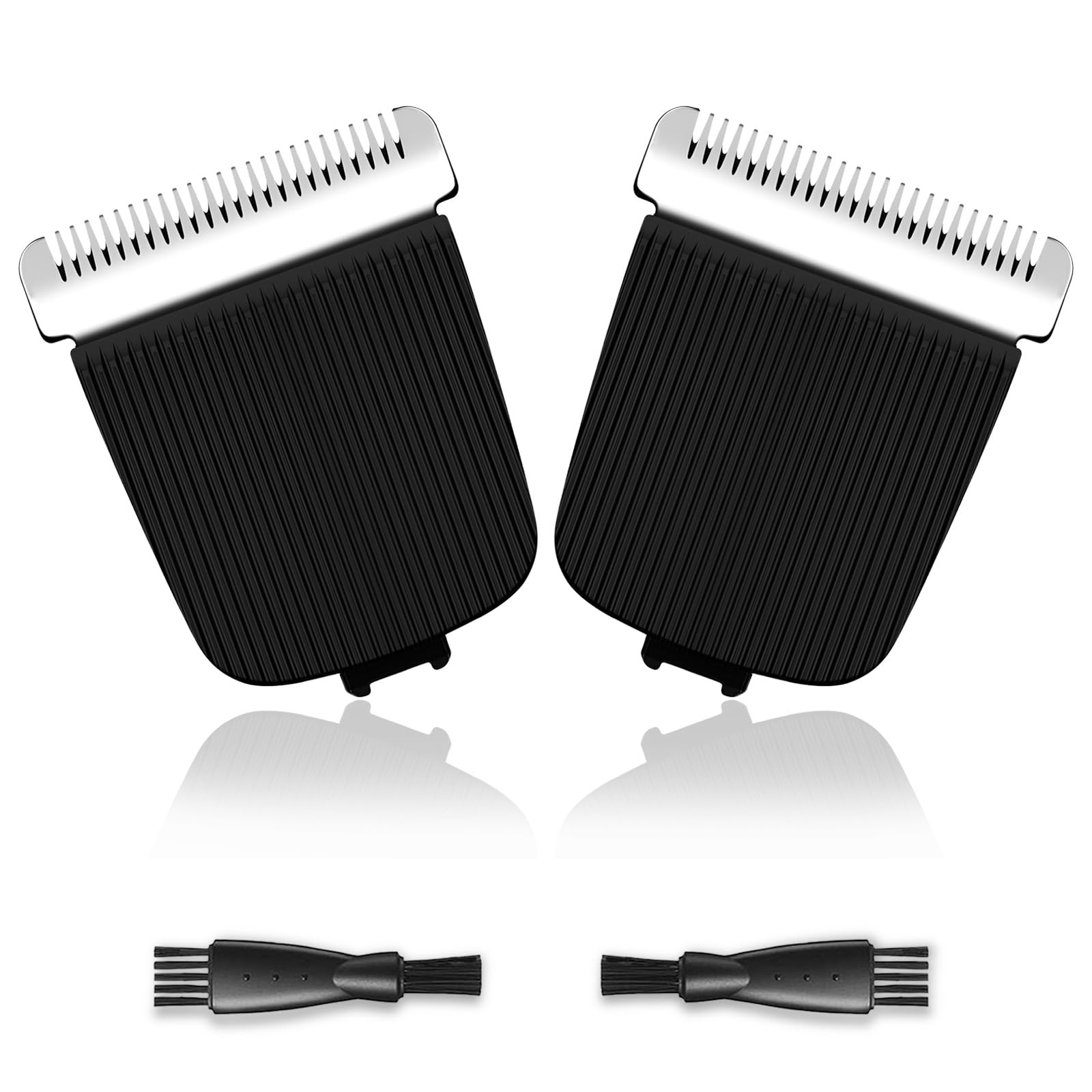 2 Pack Replacement Blades for Manscaped Kit - Compatible with Manscaped 4.0/3.0/2.0 Groin & Body Hair Trimmer (Not for Lawn Mower 5.0) - Includes 2 Cleaning Brushes - Perfect for Precise Grooming & Personal Hygiene Care