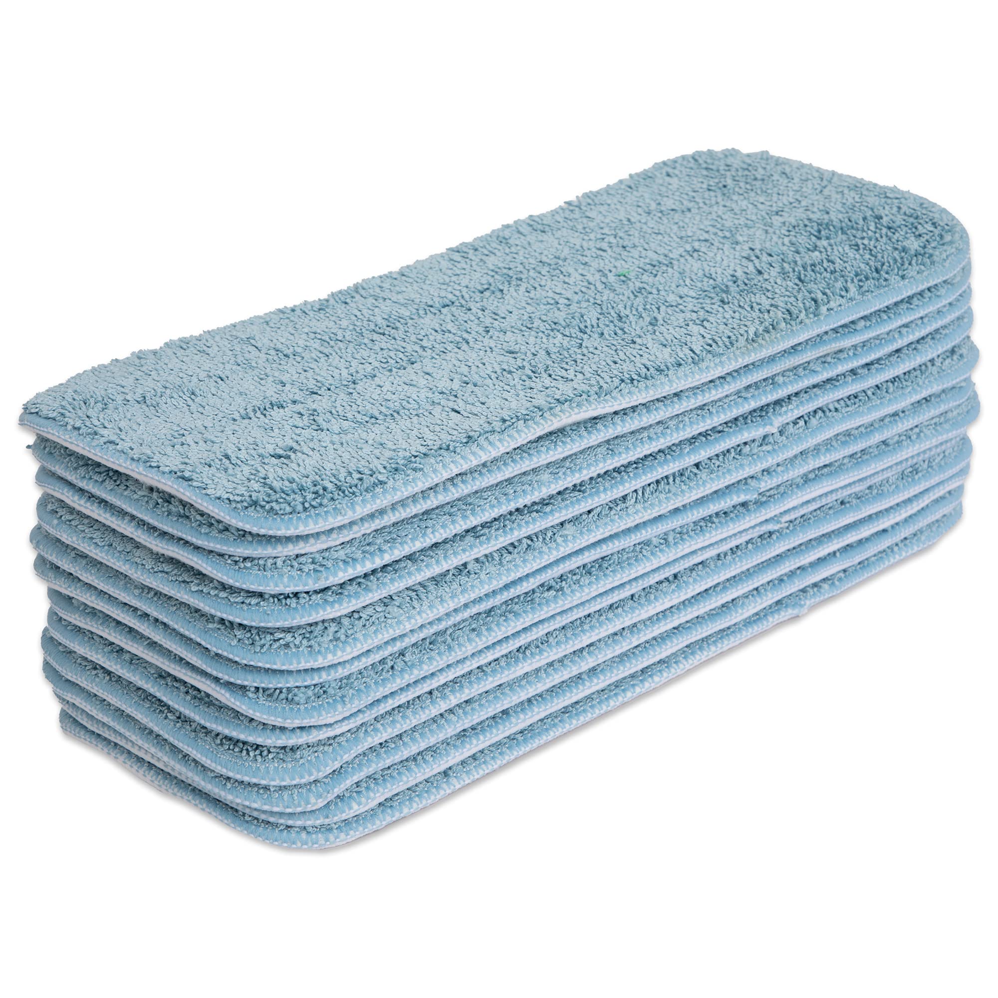 Arkwright Spray Mop Replacement Pads - 120 Pack Bulk Microfiber Refill Pads for Wet & Dry Floor Cleaning (13 Inch, Blue) | Compatible with Bona, Rubbermaid & Most Mop Heads | Perfect for Hardwood, Tile & Laminate Floors