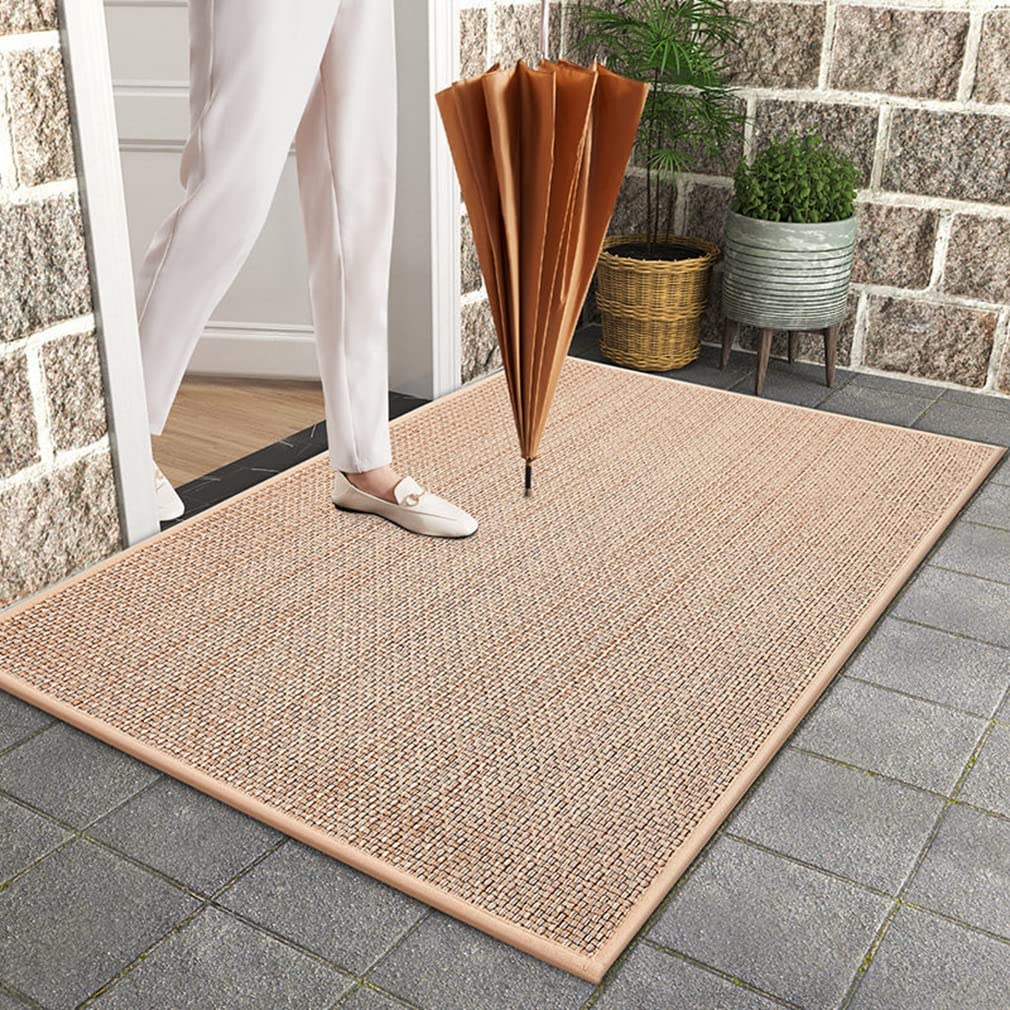 Farmhouse Kitchen Runner Rug - Non-Slip Anti-Fatigue Water Absorbent Soft Indoor Outdoor Rug - Perfect for Kitchen, Office, Laundry Room & Garage - Beige 24