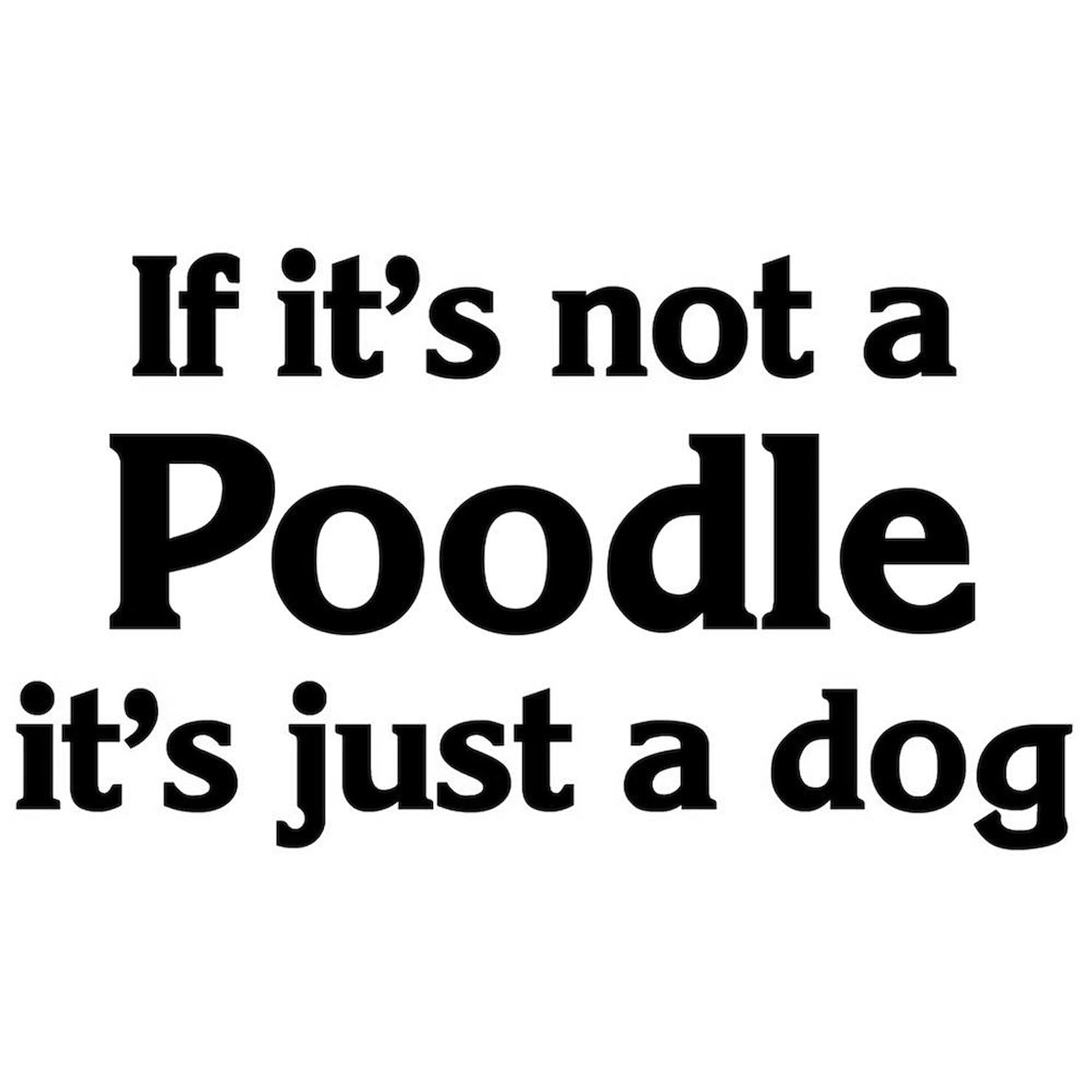 Poodle Dog Lover Gift - 11 oz (325 ml) Ceramic Coffee Mug with Handle - Perfect for Tea, Hot Chocolate & Office Use - Funny Pet Owner Present
