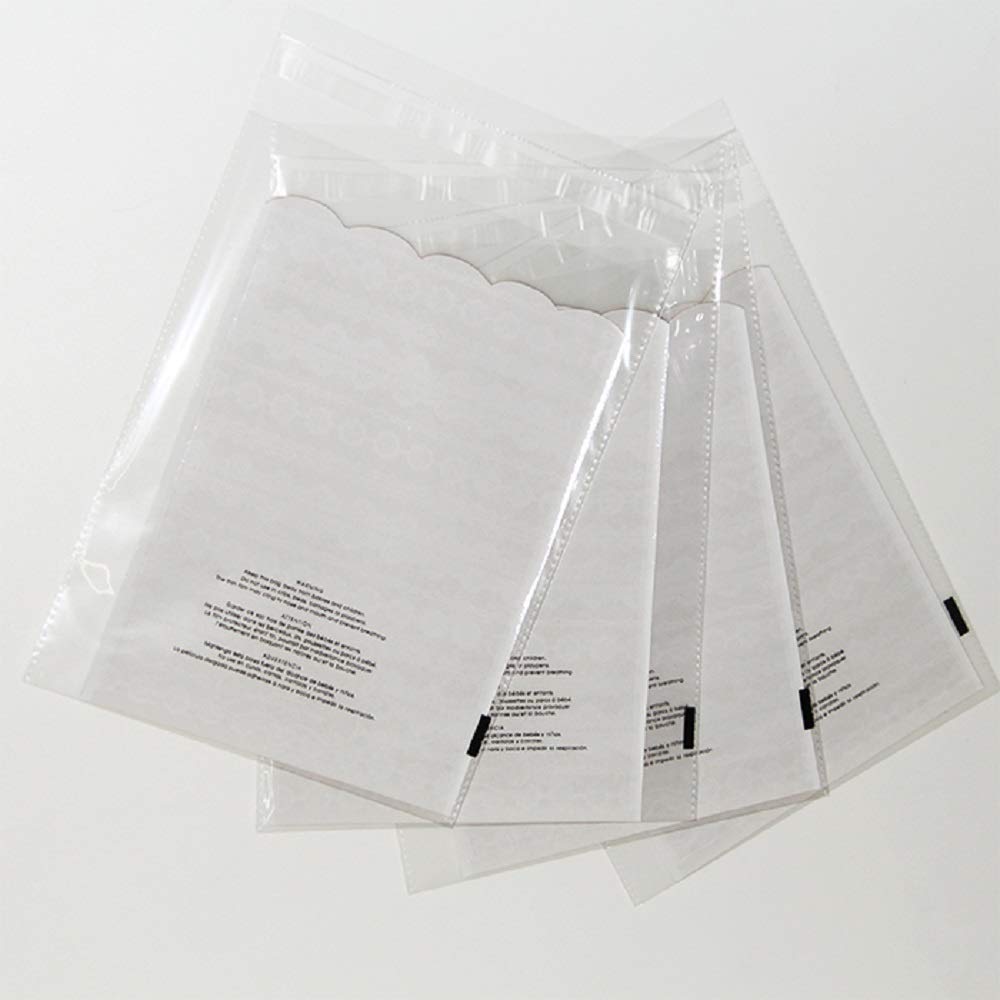 ValueMailers 1.5 Mil Poly Bags - 1000 Pack (9x12 Inches) with Suffocation Warning | Self-Sealing Cello OPP Bags for Shipping, Storage & Packaging | Perfect for Ecommerce, Retail & Mailing