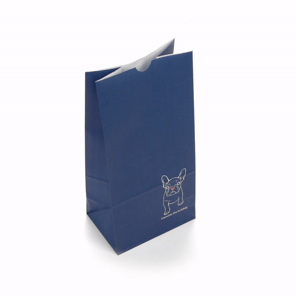 Frenchie Paper Bag 8 lb - 6 x 4 x 11.75 Inches - Pack of 100 | Eco-Friendly Kraft Paper Bags for Groceries, Takeout, Retail Packaging & Gift Wrapping