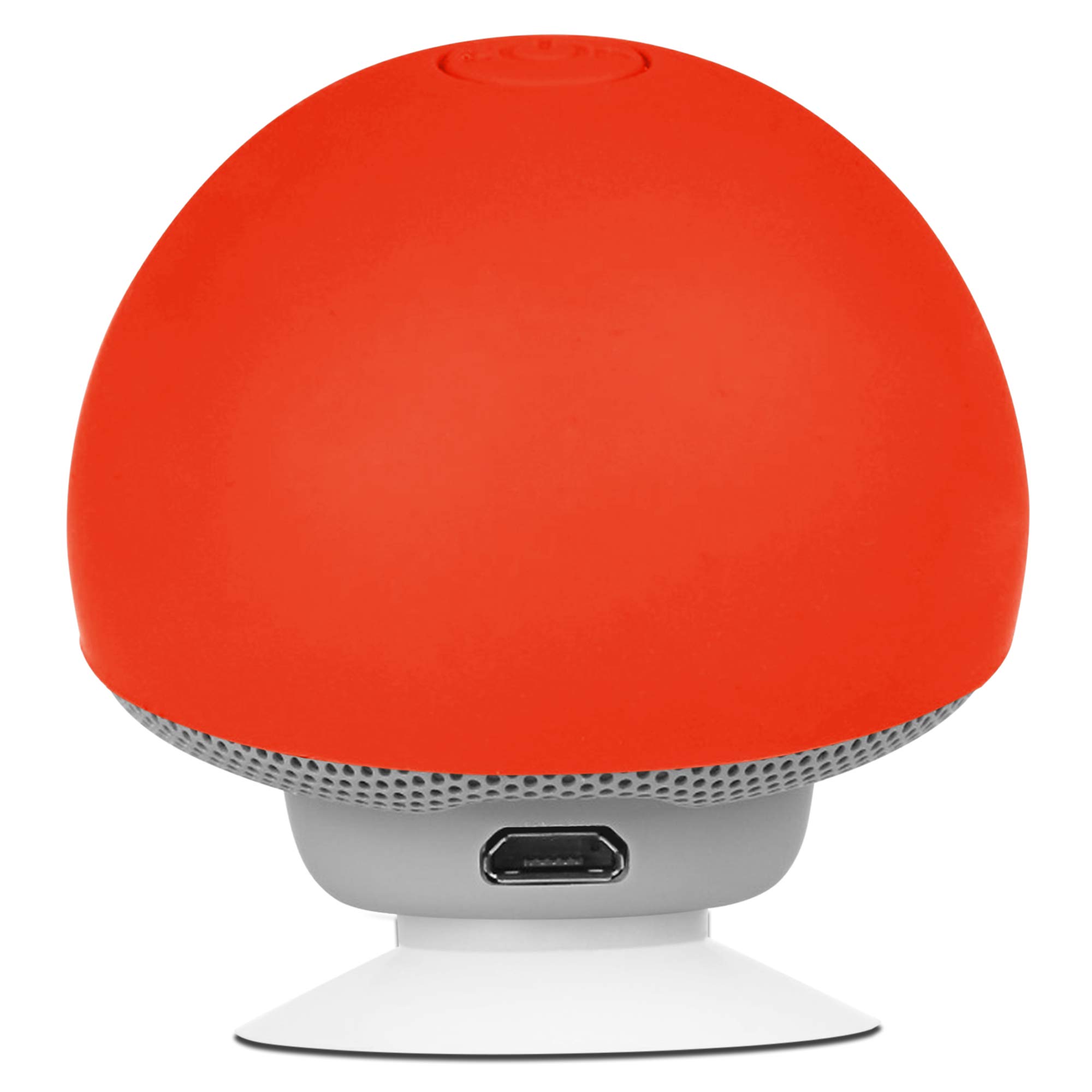 Innova Red Mushroom Mini Bluetooth Speaker - Wireless Portable Speaker with Universal Compatibility - Perfect for Travel, Outdoor Adventures, and Home Use