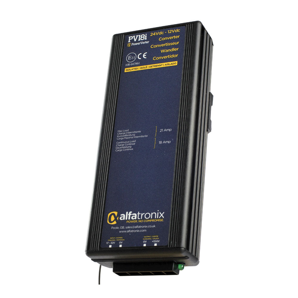 Alfatronix 24V to 12V Isolated DC Voltage Converter 18A - Power Supply for RVs, Boats, Solar Systems & Off-Grid Applications