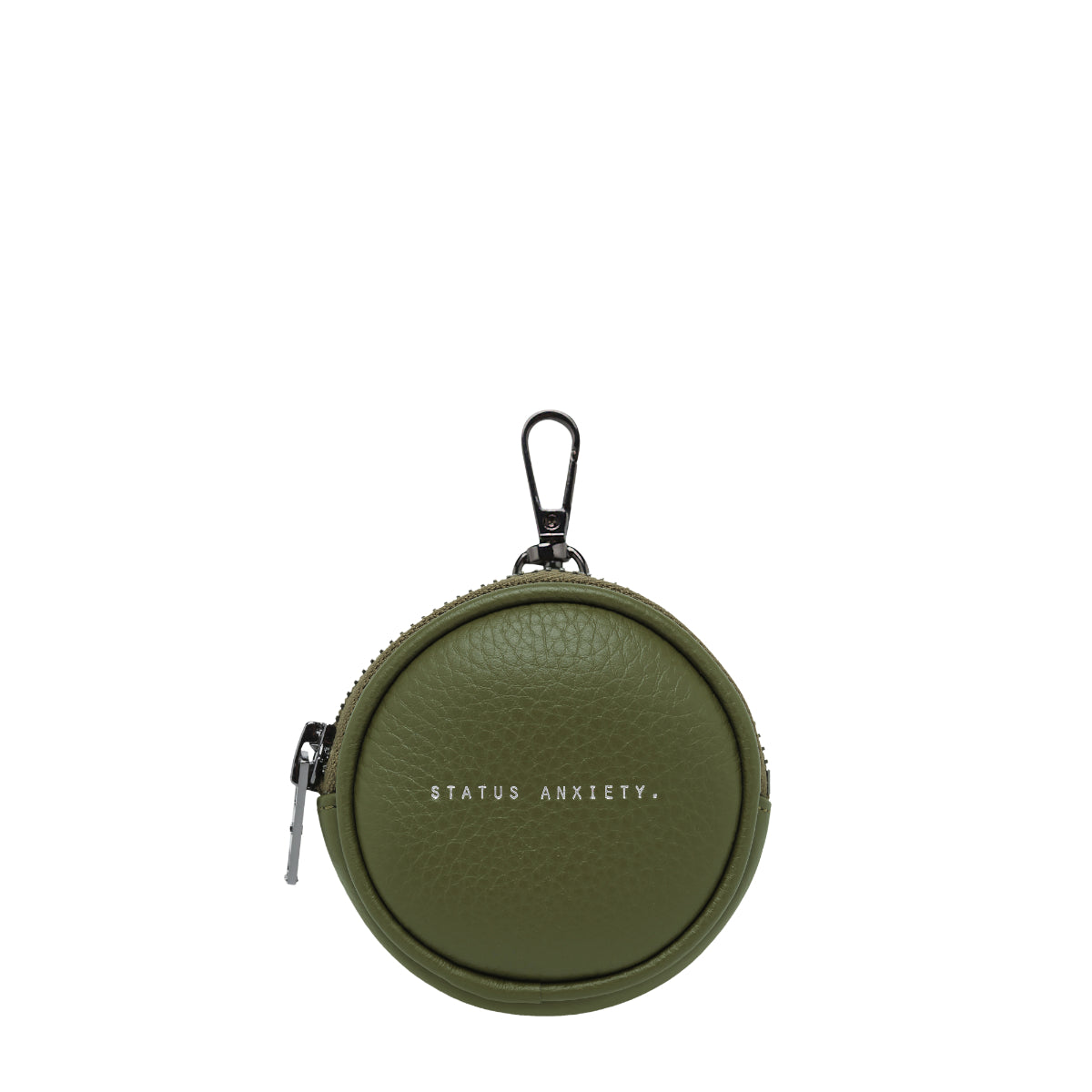 STATUS ANXIETY Go With Me Leather Zip Around Coin Pouch - Stylish Wallet for Travel, Shopping & Everyday Use