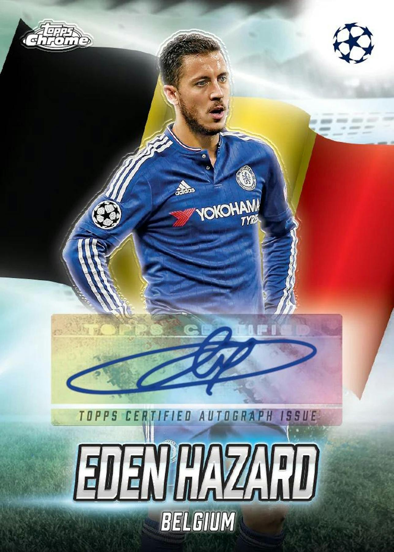 2024-2025 Topps Chrome UEFA Club Competitions Soccer Hobby Box - Premium Soccer Trading Cards for Collectors & Fans - Perfect for Sports Memorabilia Collections & Fantasy League Enthusiasts