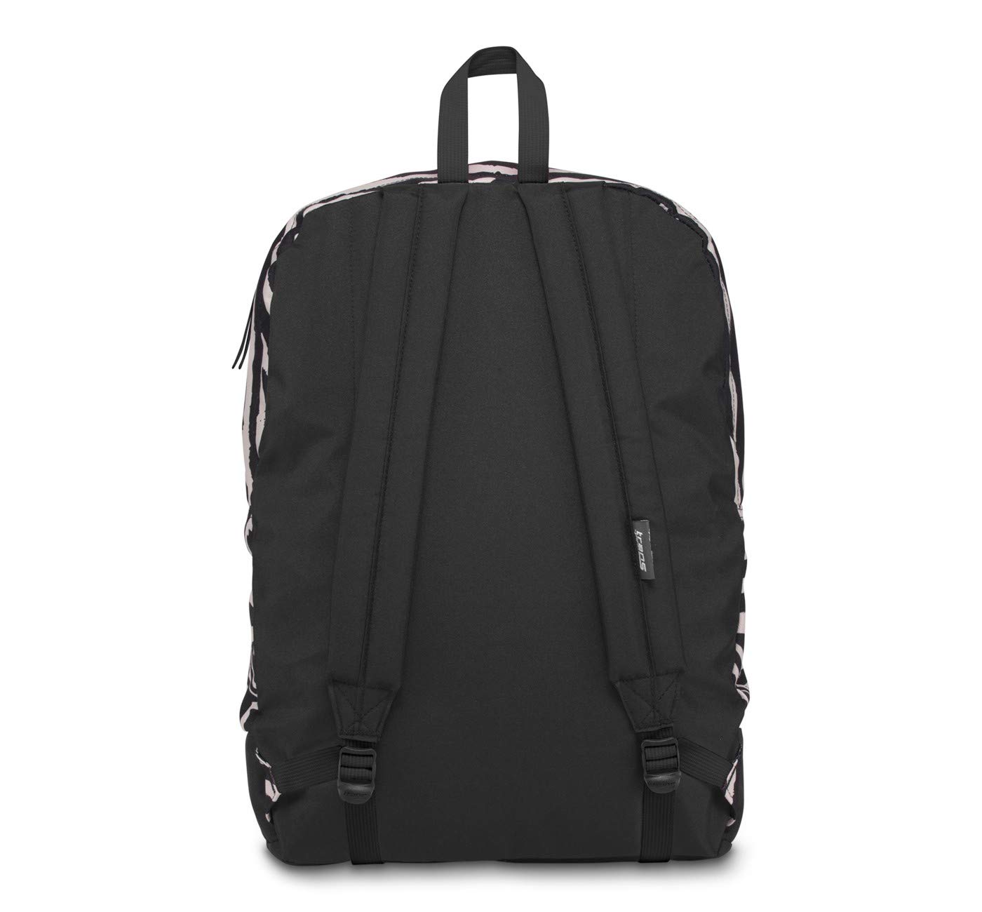 JanSport Overt Zebra Rose Backpack - Stylish Laptop Bag for School, College & Travel - Durable Unisex Daypack with USB Charging Port | Perfect for Students, Commuters & Outdoor Adventures